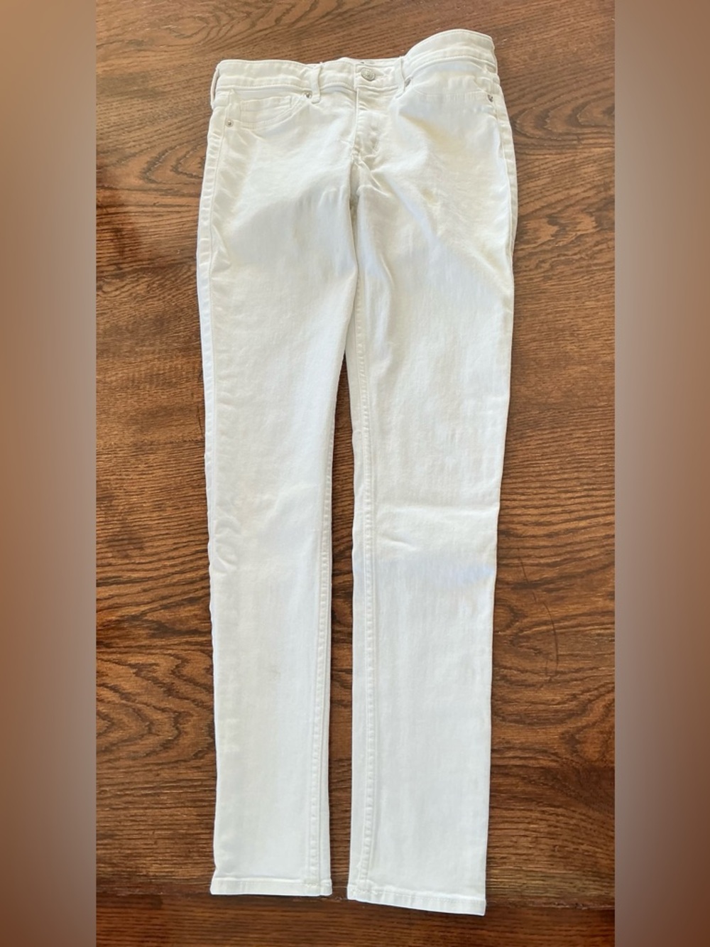 Abercrombie & Fitch White Denim Jeans